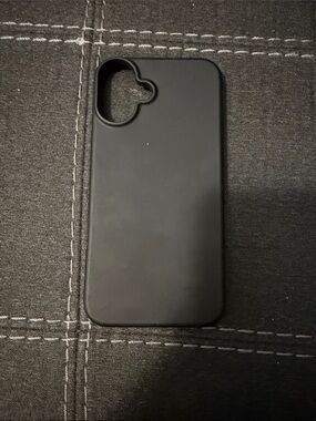 iPhone 16 Plus Case - Black Silicone MagSafe Compatible